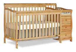 Natural Brody 5 in 1 Crib Silo with Changer