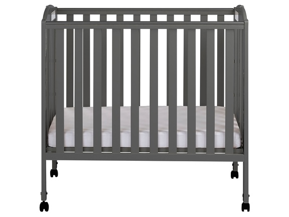Steel Grey 3 in 1 Folding Portable Crib Silo