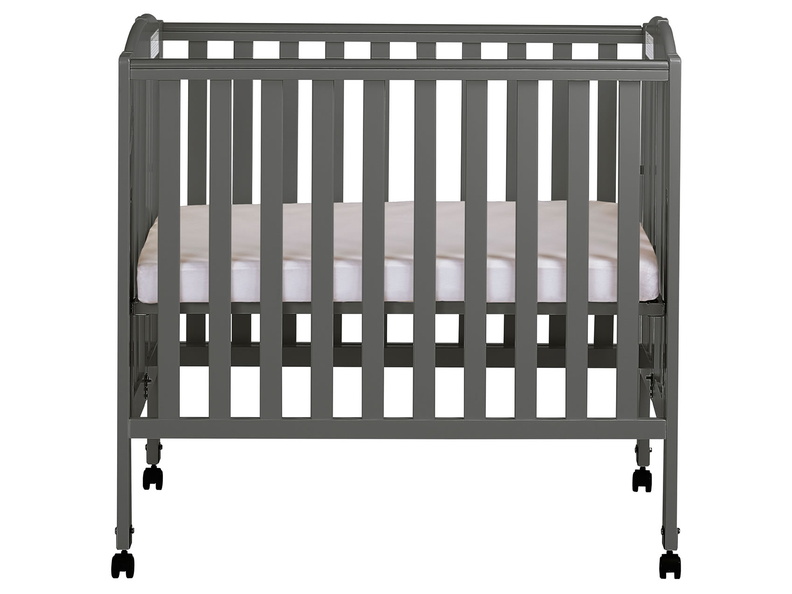 Steel Grey 3 in 1 Folding Portable Crib Silo
