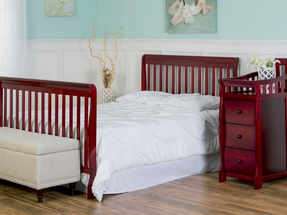 Cherry Brody 5 in 1 Full Bed with Footboard
