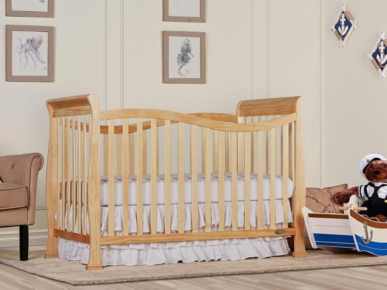 Natural Violet 7 in 1 Convertible Crib RS