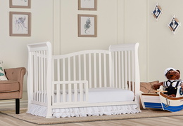 White Violet 7 in 1 Toddler Bed RS