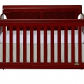 Cherry - Ashton Full Panel 5 in 1 Convertible Crib Front Silo