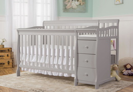 Pebble Grey Brody 5 in 1 Convertible Crib RS