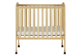 Natural 2 in 1 Lightweight Folding Portable Crib Silo Front