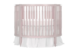 Blush Pink Sophia Posh Circular Crib Silo4