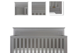 Storm Grey - Morgan 5-in-1 Convertible Crib Details
