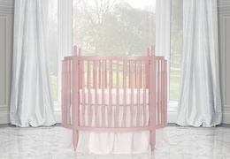Blush Pink Sophia Posh Circular Crib RS3
