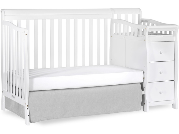 White Brody 5 in 1 Day Bed with Changer Silo