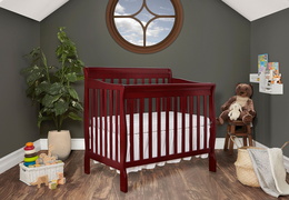 628-C Aden 4 in 1 Convertible Mini Crib Side Room Shot