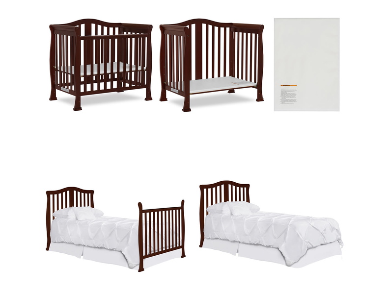 633-E Addison 4 in 1 Convertible Mini Crib Collage