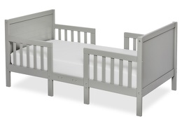 Cool Grey Hudson 3 in 1 Convertible Toddler Bed Silo 01