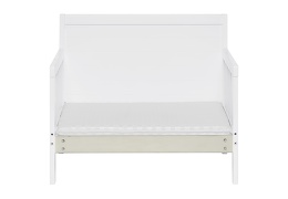 White Hudson 3 in 1 Convertible Toddler Bed Silo 08