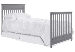 636-SGY Harbor Full Size Bed with Footboard Silo