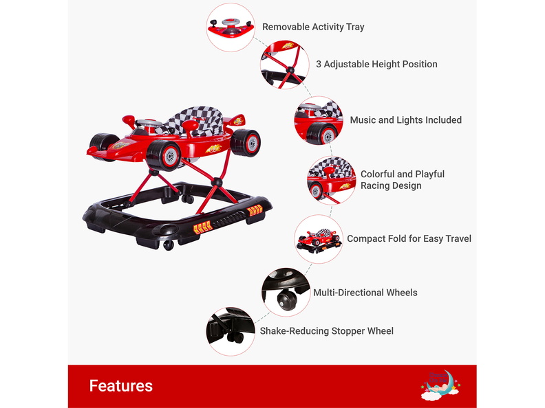 509-R Victory Lane Activity Walker Features