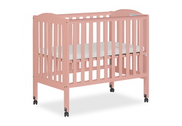 Dusty Pink 2 in 1 Folding Portable Crib Silo 03