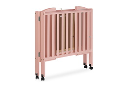 Dusty Pink 2 in 1 Folding Portable Crib Silo 04