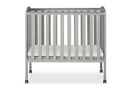 Cool Grey 2 in 1 Folding Portable Crib Silo 02