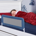 419-NVY 3D Linen Fabric and Mesh Security Bed Rail Room Shot