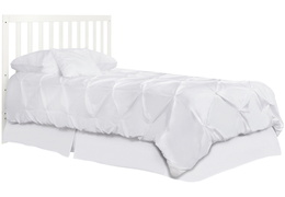 634-WHT Edgewood Full Size Bed without Headboard