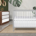632-PGW Lucas Mini Modern Crib With Rounded Spindles Room Shot 06