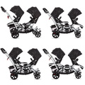 479-BLACK Track Tandem Stroller – Face to Face Edition Collage 01