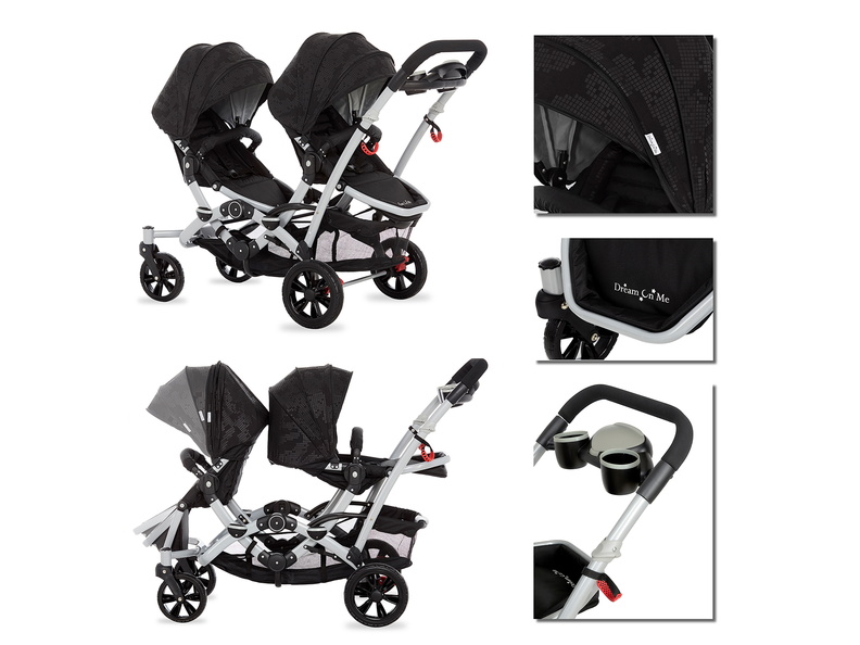 479-BLACK Track Tandem Stroller – Face to Face Edition Collage 03