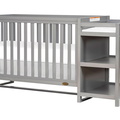 661-SGY Milo 5-in-1 Convertible Crib and Changing Table Silo 02
