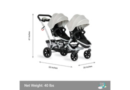 479-LG Track Tandem Stroller – Face to Face Edition Dimension