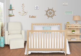 661-VOAK Milo Full Size Bed and Changing Table Room Shot 02A