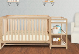 661-VOAK Milo 5-in-1 Convertible Crib and Changing Table Room Shot 01
