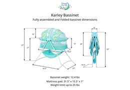 Aqua Karley Bassinet Dimension