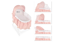 442-RQ Lacy Portable 2 in 1 Bassinet and Cradle Collage 03