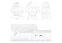 442-W Lacy Portable 2 in 1 Bassinet and Cradle Collage 01