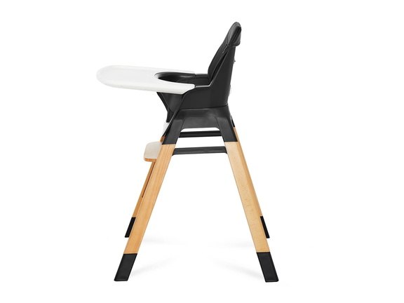 252-BLK Nibble 2-in-1 wooden Highchair Silo 08