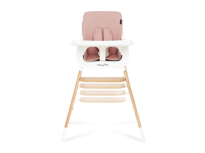252-PINK Nibble 2-in-1 wooden Highchair Silo 03