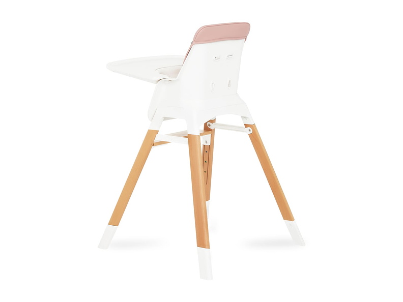 252-PINK Nibble 2-in-1 wooden Highchair Silo 11