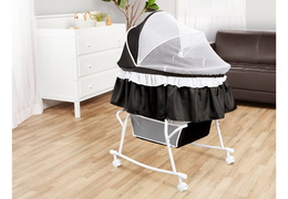 442-BLK Lacy Portable 2 in 1 Bassinet and Cradle Room Shot 03