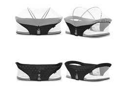 4401-BLK Niche On The Go Portable Travel Bassinet Collage 01