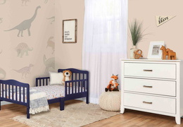 624-NVY Classic Toddler Bed Room Shot 03