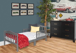 624-SGY Classic Toddler Bed Room Shot 01