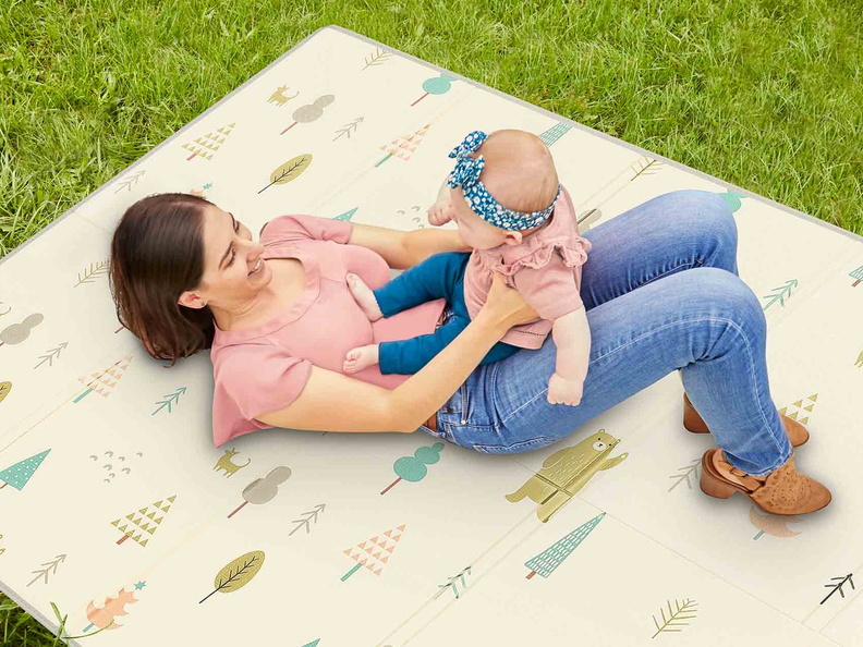 460-CJ Play Time Reversible Baby Play Mat Room Shot 01A