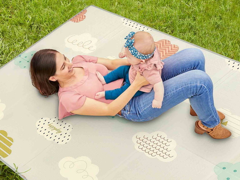 460-CJ Play Time Reversible Baby Play Mat Room Shot 02A