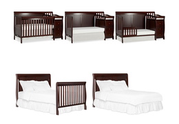 620FP-E 5-in-1 Brody Full Panel Convertible Crib with Changer Collage 01