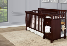 620FP-E 5-in-1 Brody Full Panel Convertible Crib with Changer Room Shot 01