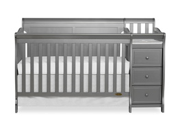 620FP-SGY 5-in-1 Brody Full Panel Convertible Crib with Changer Silo (1)