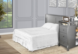 620FP-SGY Brody Full Size Bed with Changer Room Shot 01
