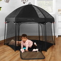 4435X-BLK Onyx Playpen Set with Canopy Room Shot 03