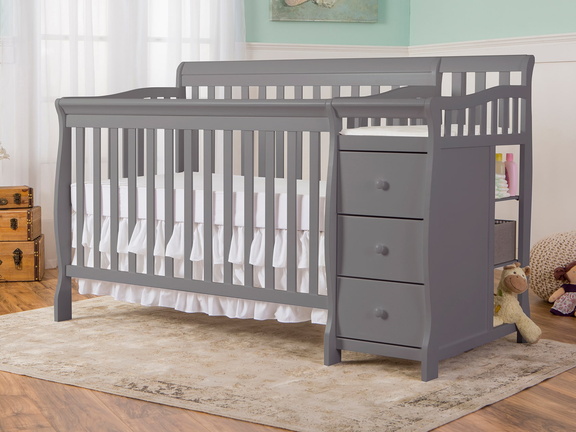 620-SGY Brody 5 in 1 Convertible Crib with Changer Room Shot