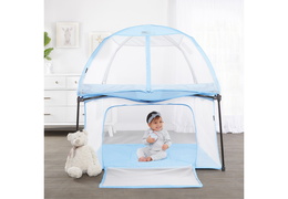 4434-BLU Ziggy Square Playpen with Canopy Room Shot (4)
